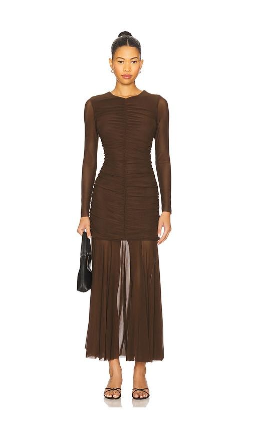 steve madden kiara dress in chocolate.