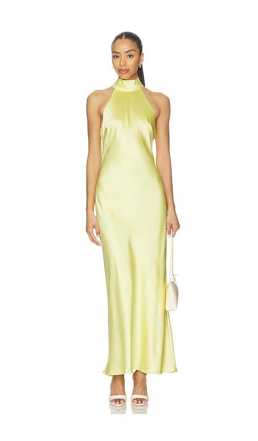 steve madden lara dress in lemon.