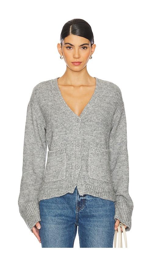 steve madden odelia cardigan in grey.