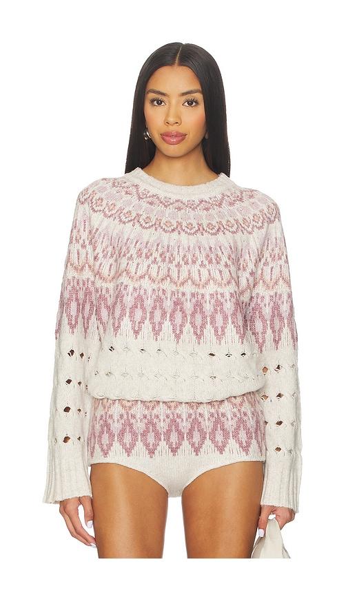 steve madden suzette sweater in pink.