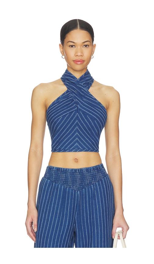 steve madden winnie top in navy.