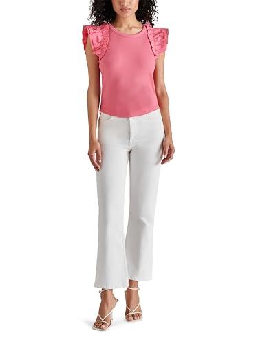 steve madden women's adela top, fruit dove, large