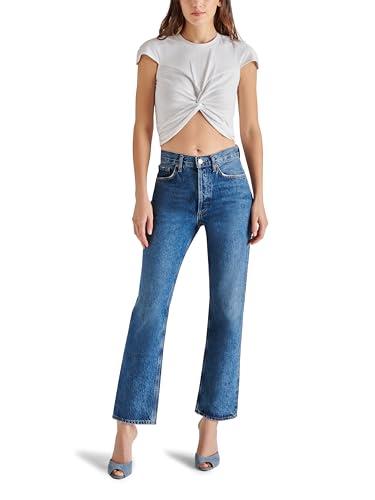 steve madden women's alyce top, ivory, small