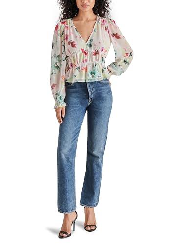 steve madden women's ardenne top, multi, small