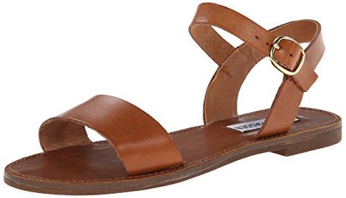 steve madden women's donddi dress sandal, tan leather, 7 m us