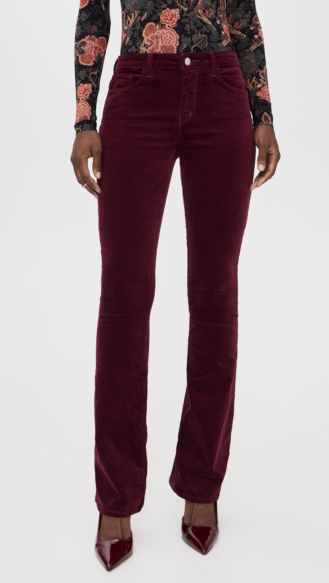 stevie straight velvet jeans