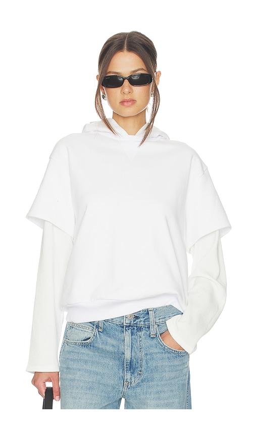 still here 2tee sweatshirt in cream.