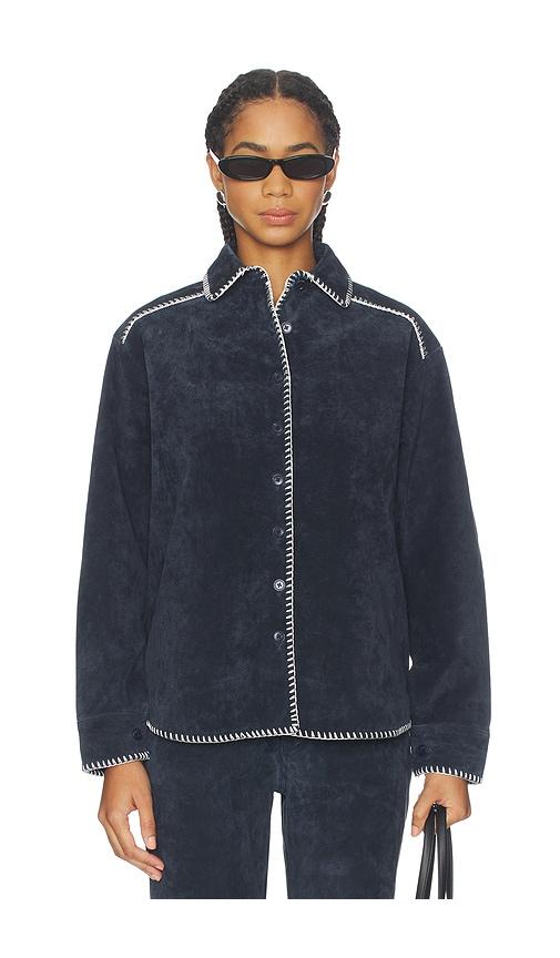 still here western shirt in navy.