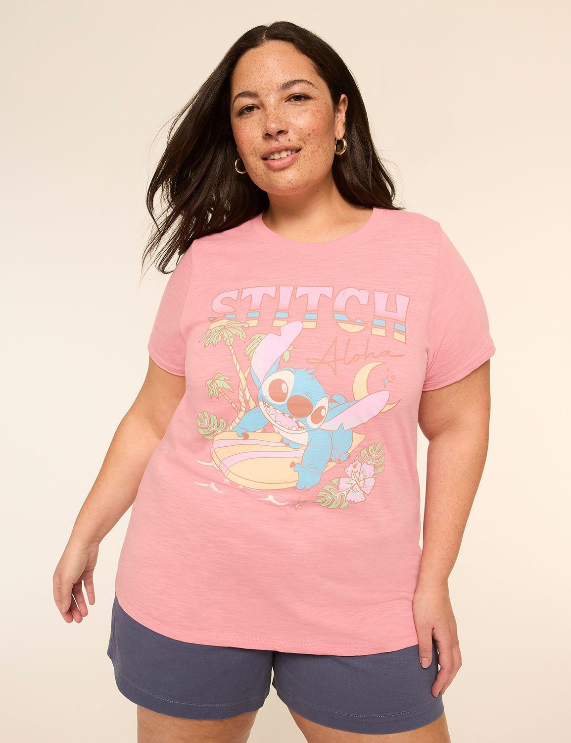 stitch aloha graphic tee