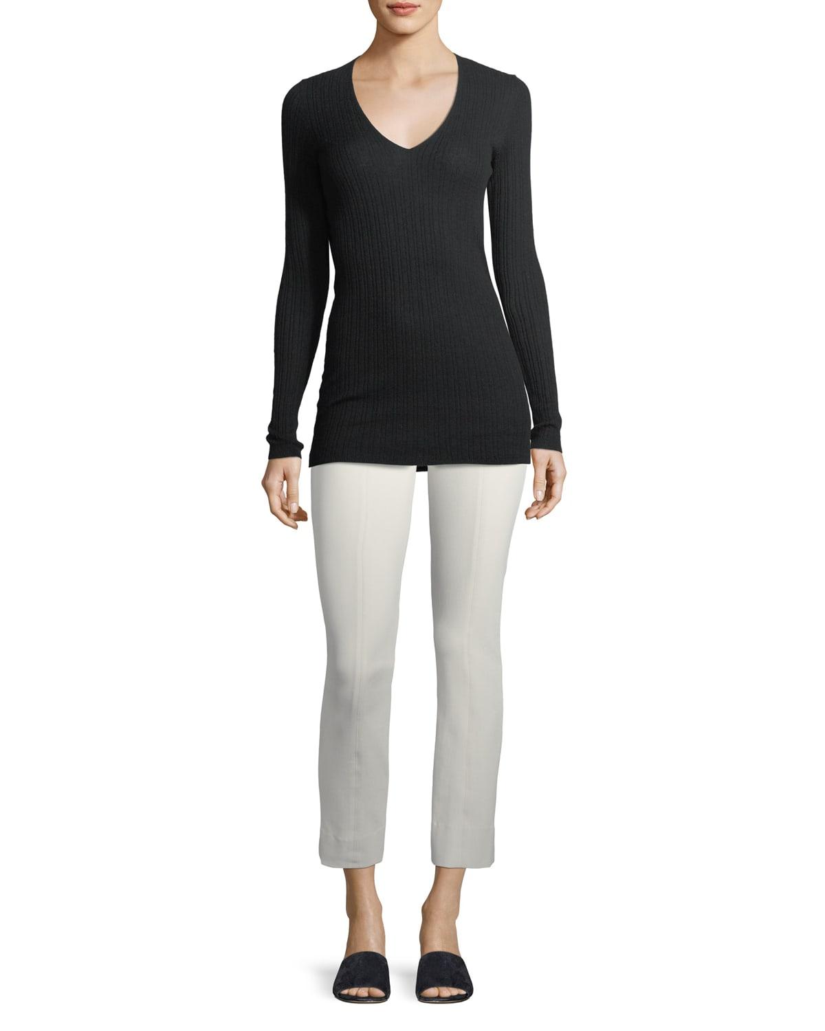 stitch-front seam leggings