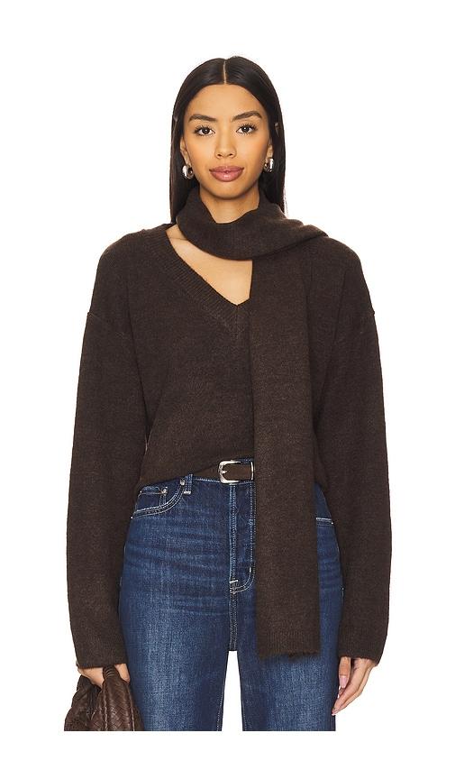 stitches & stripes dax pullover in brown.