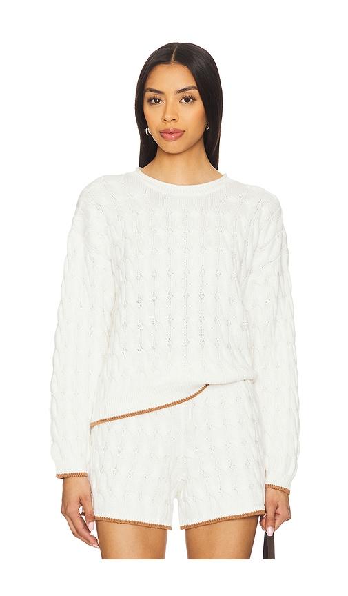 stitches & stripes elmont pullover in white.