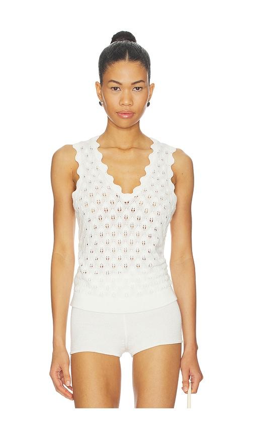 stitches & stripes nina tank in ivory.