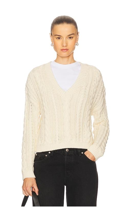 stitches & stripes phoebe pullover in ivory.