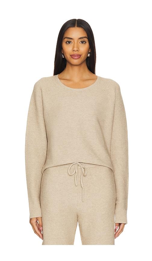stitches & stripes turner pullover in beige.