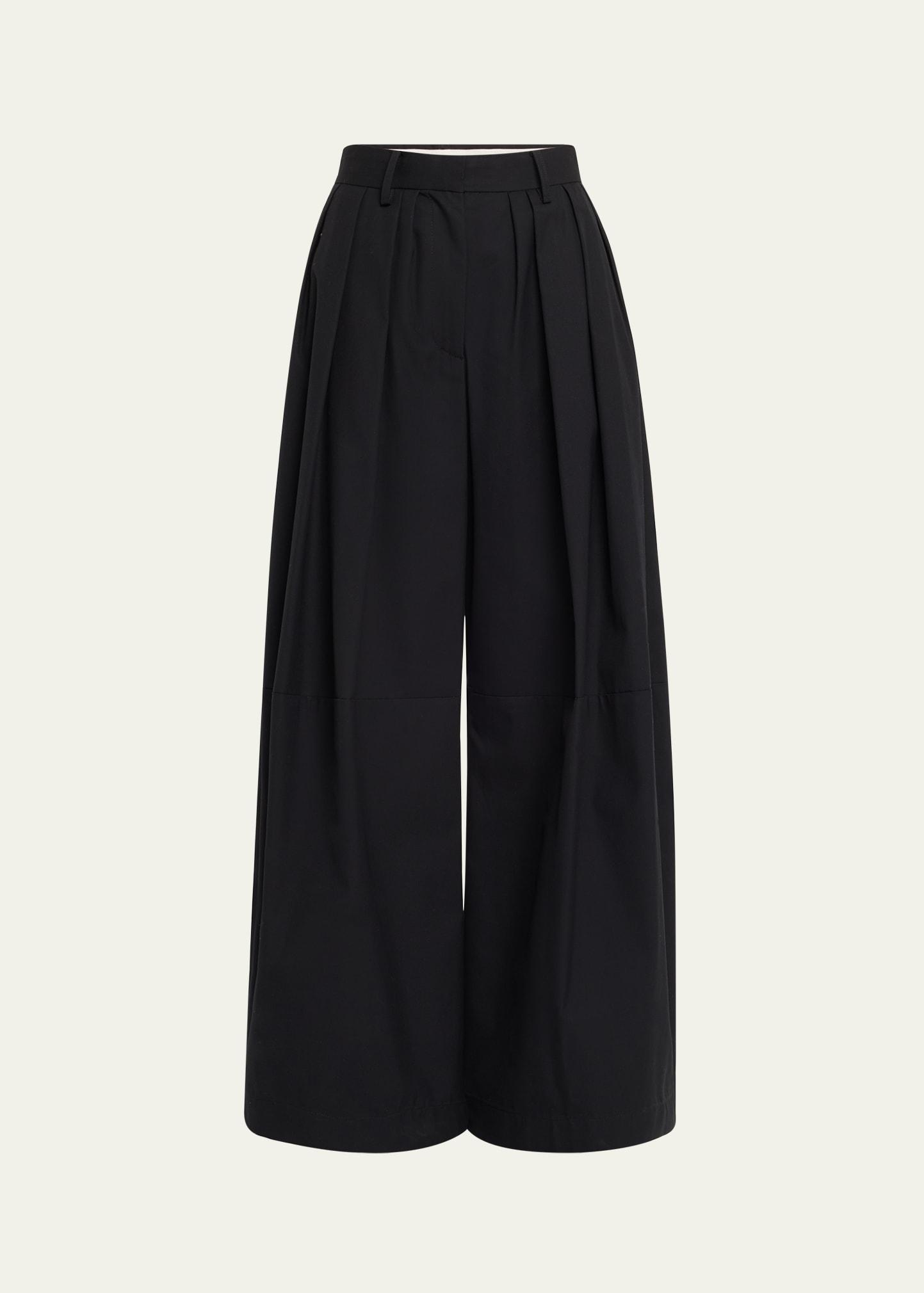 stona pleated cotton pants