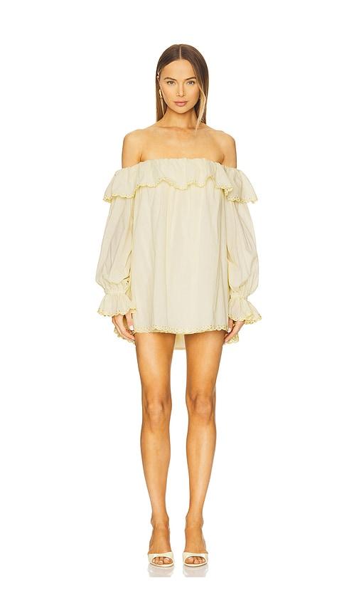 stone cold fox x revolve abby mini dress in lemon.