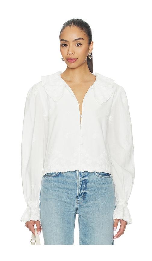 stone cold fox x revolve abigail top in white.