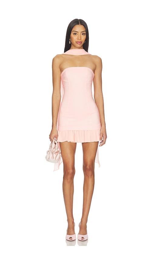stone cold fox x revolve alice mini dress in peach.