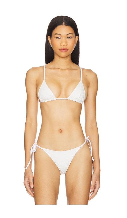 stone cold fox x revolve evelyn eyelet top in white.