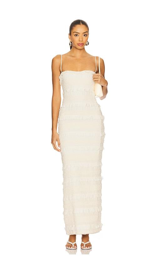 stone cold fox x revolve faye maxi dress in ivory.
