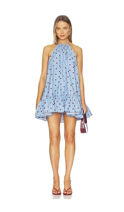 stone cold fox x revolve florence mini dress in blue.