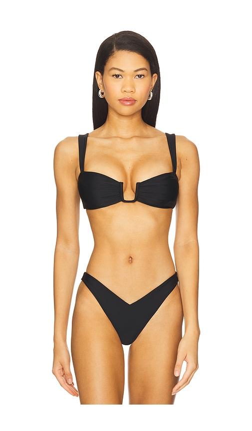 stone cold fox x revolve janette top in black.