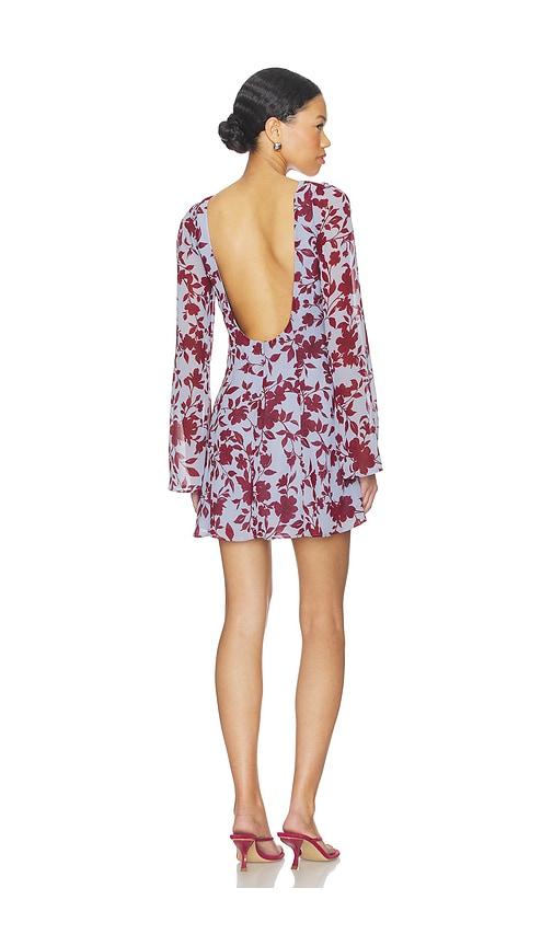 stone cold fox x revolve jenna mini dress in red,slate.