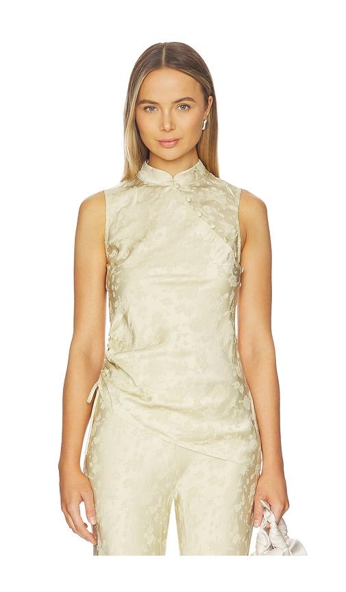 stone cold fox x revolve melfi top in beige.