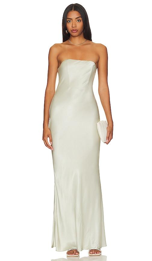 stone cold fox x revolve mikayla gown in mint.