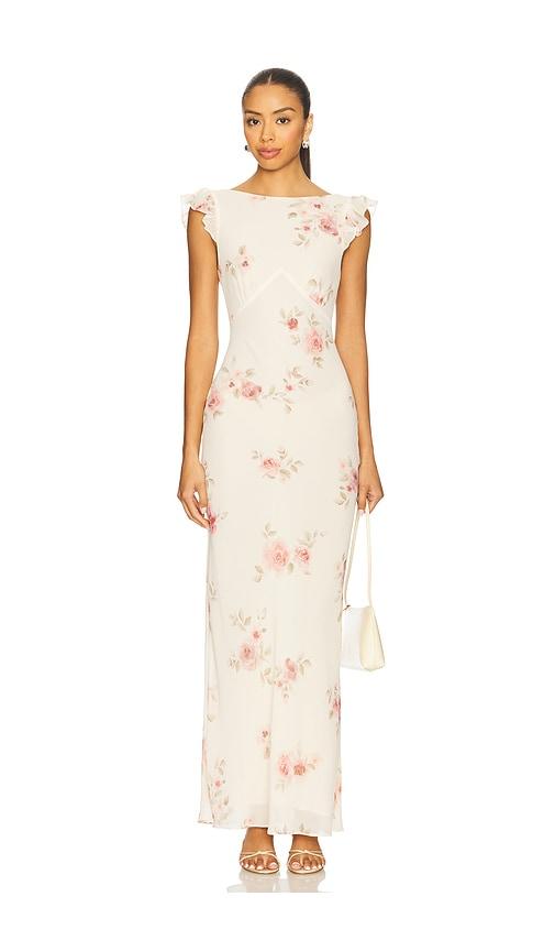 stone cold fox x revolve miley maxi dress in cream.