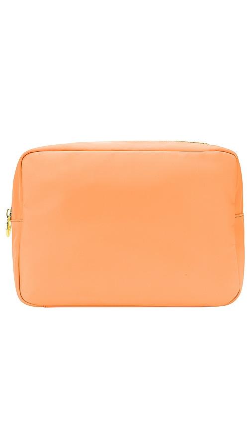 stoney clover lane classic large pouch in peach.
