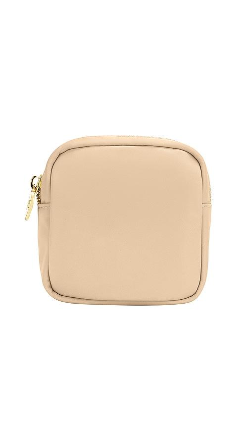 stoney clover lane classic mini pouch in sand.