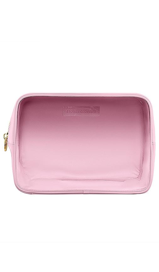 stoney clover lane clear front large pouch in flamingo.