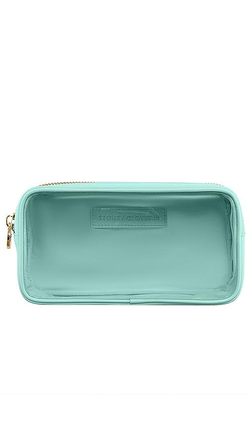 stoney clover lane clear front small pouch in cotton candy.