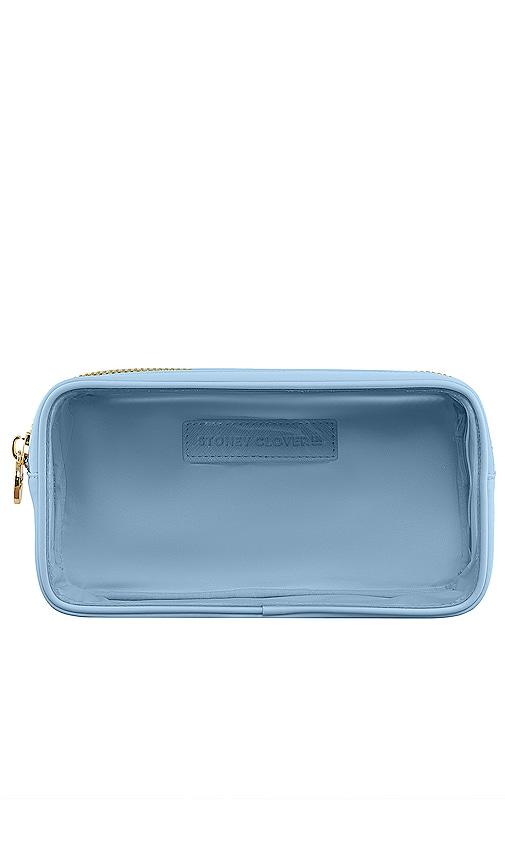 stoney clover lane clear front small pouch in periwinkle.