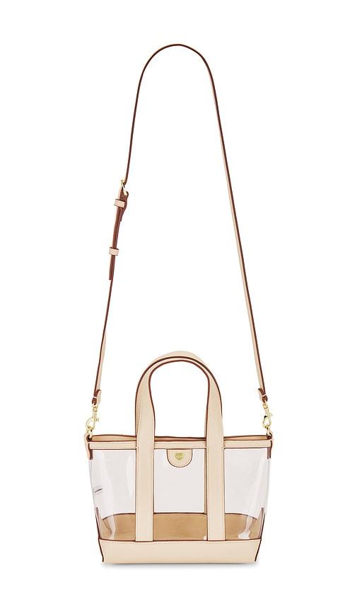 stoney clover lane clear mini tote crossbody bag in neutral.
