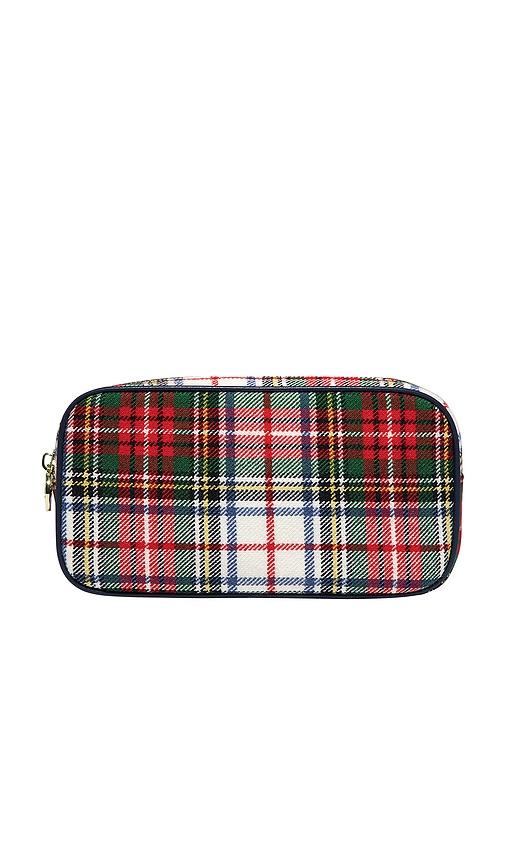stoney clover lane small pouch in elevated primary plaid.