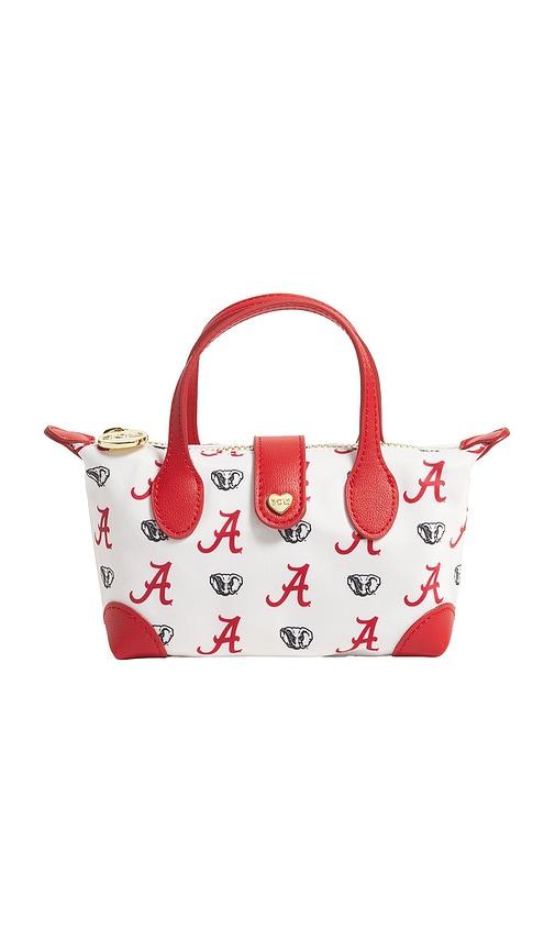 stoney clover lane university of alabama printed nylon pouchette crossbody in red.