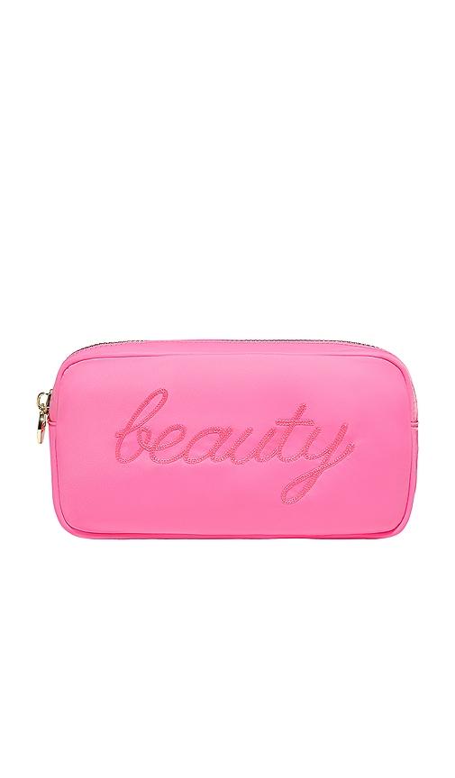 stoney clover lane x revolve beauty small pouch in bubblegum.