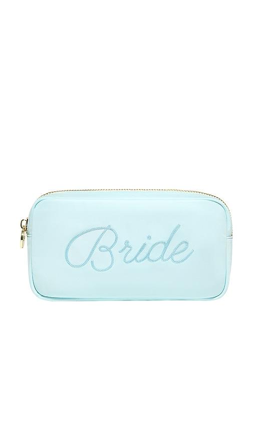 stoney clover lane x revolve bride small pouch in sky.