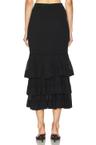 story 1 tiered ruffle skirt