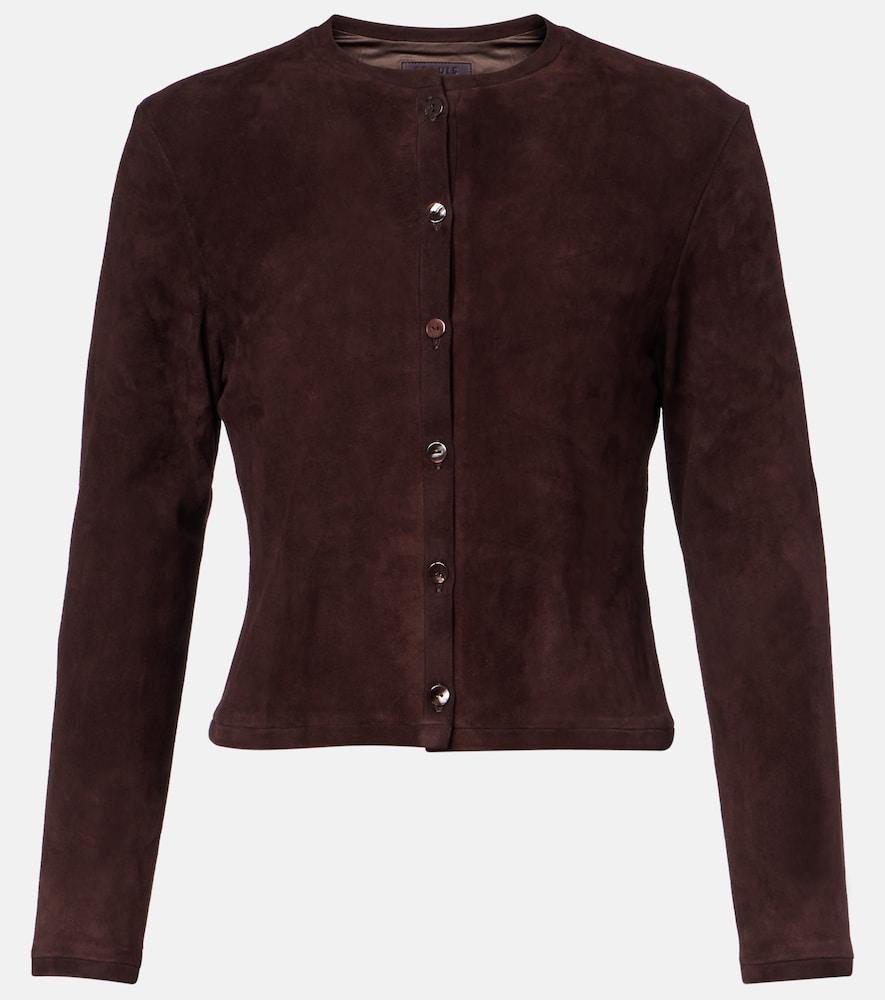 stouls astrid suede cardigan