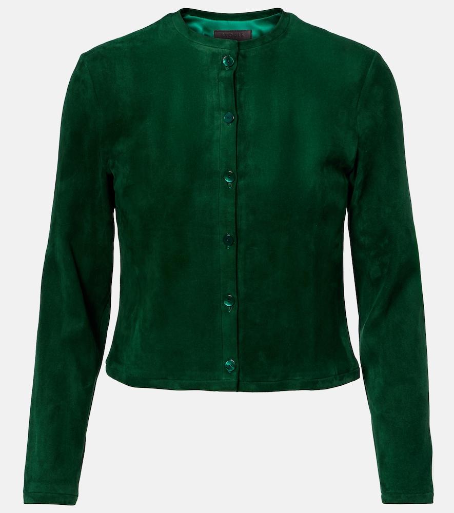 stouls astrid suede cardigan