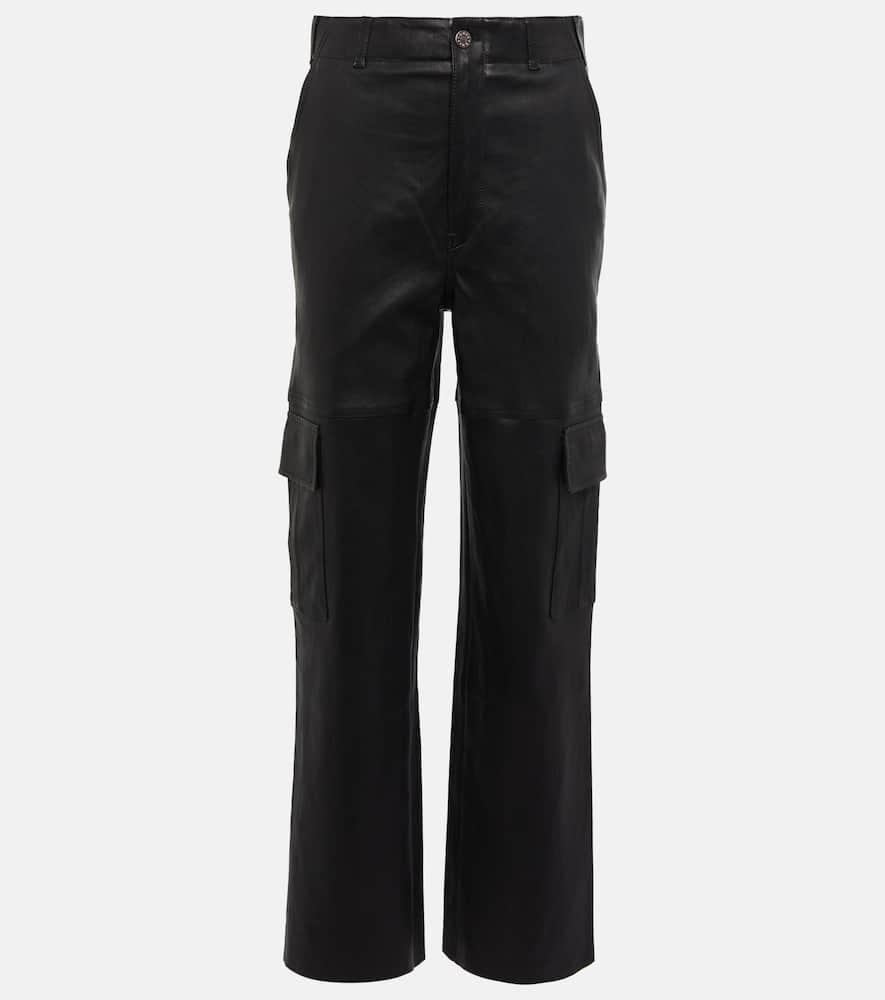 stouls axel leather cargo pants