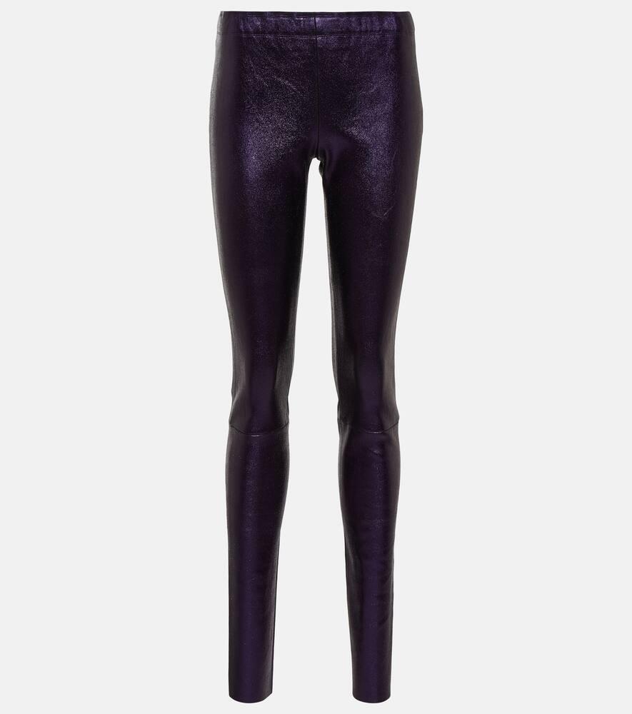 stouls carolyn metallic leather leggings
