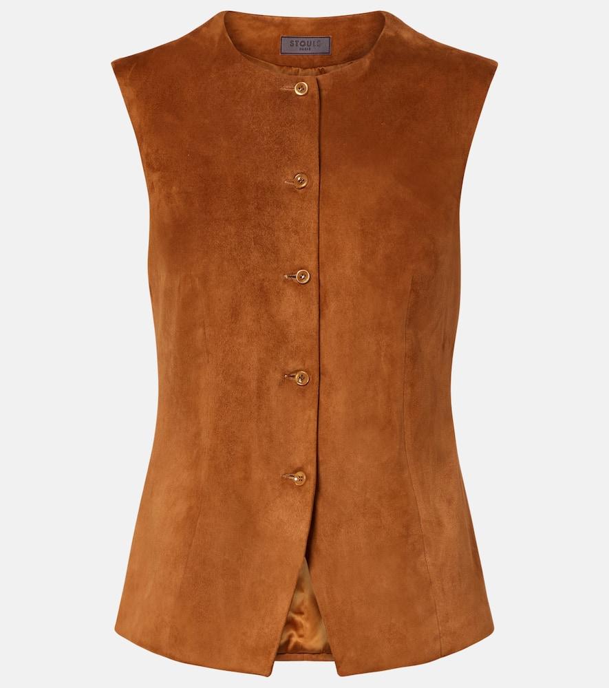 stouls casino suede vest