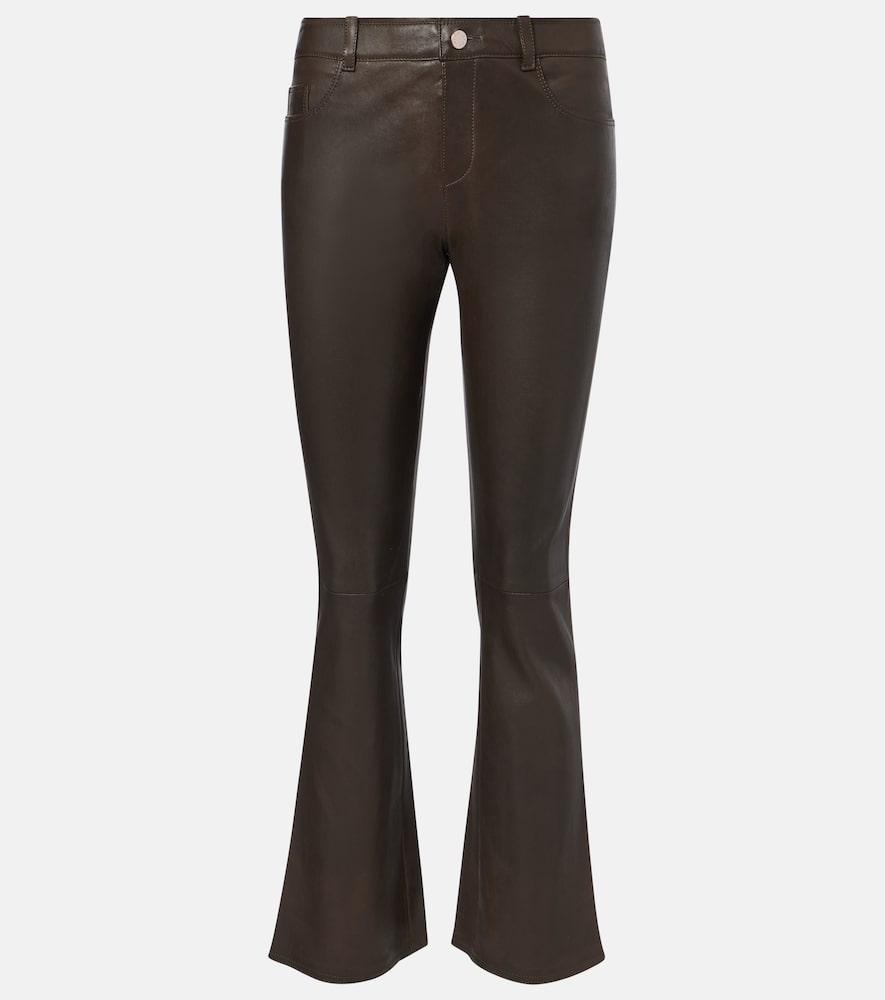 stouls dean 22 leather flared pants