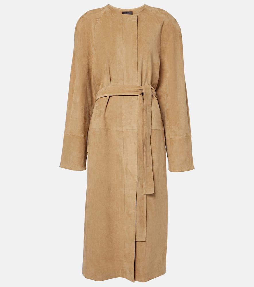 stouls dietrich suede coat