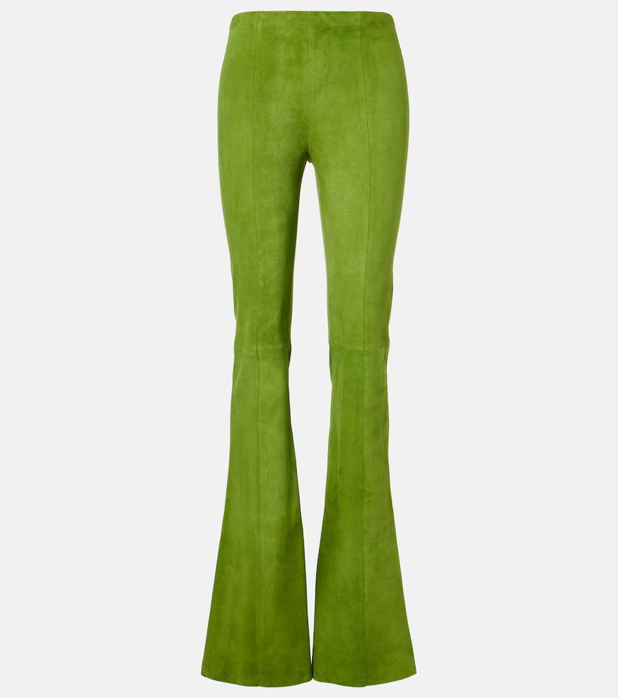 stouls gege suede flared pants